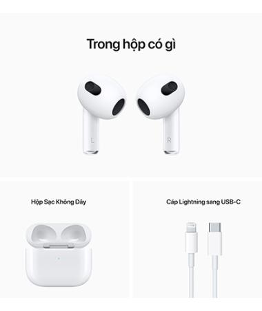 Tai nghe Bluetooth Apple AirPods 3 Mới 100% 