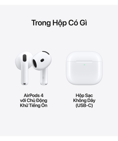 Tai Nghe Bluetooth AirPod 4 ANC (Chống ồn) Mới 100%