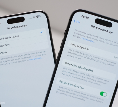 iPhone 15 cho giới hạn sạc pin tối đa 80%
