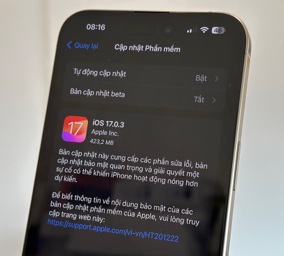 Apple sửa lỗi iPhone 15 Pro quá nóng